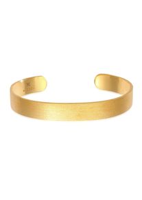 Armreif Kuzzoi "Armband Herren Armreif Offen Basic 925 Silber" Gr. 190, gold, Armb&auml;nder, Herren, Silber 925 (Sterlingsilber), Armreif