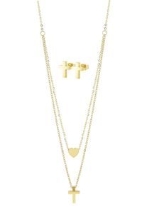 Adelia&acute;s Kette ohne Anh&auml;nger ADELIA&acute;S "Damen Halskette mit Anh&auml;nger &iquest; aus Edelstahl" Gr. 50, gold, Halsketten, Damen, Edelstahl, Kette ohne Anh&auml;nger