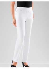 Stretch-Jeans Classic Basics, Damen, Gr. 22, Kurzgr&ouml;&szlig;en, wei&szlig;, 96% Baumwolle, 4% Elasthan, unifarben, lang, Jeans Stretch-Jeans