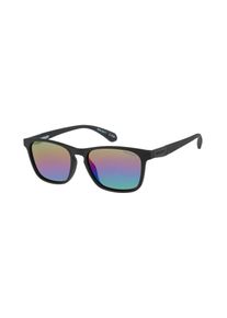 Sonnenbrille Superdry "Modell 996082", Herren, schwarz, matt, Sonnenbrillen Sonnenbrille, Vollrand, verspiegelte Gl&auml;ser, Markenlogo am B&uuml;gel