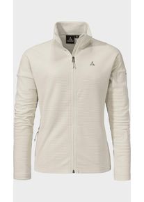 Sch&ouml;ffel Fleecejacke SCH&Ouml;FFEL "CIRC Fleece Jk Style Smue WMS", Damen, Gr. 42, beige (9040, natur), Oberstoff: 100% Polyester, regular fit, hoch geschlossener Ausschnitt, Jacken Fleecejacke