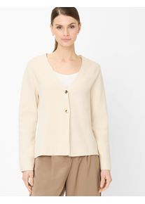 Brax Damen Strickjacke Style AMANDA dark ecru, hellbeige, Gr. 34
