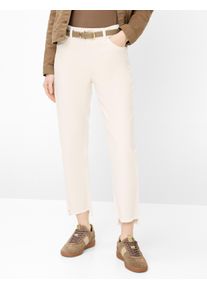 Brax Damen Five-Pocket-Hose Style MADISON S SOFT ECRU, denim offwhite, Gr. 42