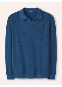 Walbusch Gerippter Polopullover