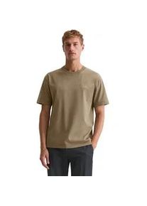 Marc O'Polo T-Shirt MARC O'POLO "aus schwerem Bio-Baumwoll-Jersey", Damen, Gr. S, pavestone, Obermaterial: 100% Baumwolle, unifarben, Basic, relaxed fit, Rundhals, Shirts T-Shirt