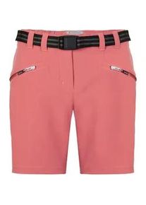 Bermudas Killtec "KOS 19 WMN BRMDS", Damen, Gr. 44, Normalgr&ouml;&szlig;en, rot (hellrot), Obermaterial: 100% Polyester, Hosen Bermudas, wasserabweisend, schnelltrocknend, Stretch-Material, inkl. G&uuml;rtel