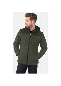 Softshelljacke HERO by John Medoox "JOEY Softshelljacke mit Fleecefutter", Herren, Gr. XXL, gr&uuml;n col block, Softshell, 92% Polyester, 8% Elasthan, regular fit, Jacken Softshelljacke, Regular Fit Casual Softshell f&uuml;r Herren