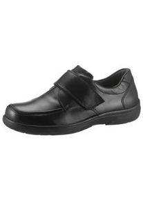Waldl&auml;ufer Klettschuh WALDL&Auml;UFER "Ken", Herren, Gr. 10 (44,5), schwarz, Nappaleder, Schuhe Klettschuh, Halbschuh, Freizeitschuh, Komfortschuh in klassischem Look