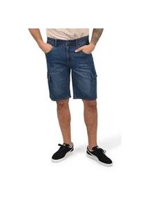 Jeansshorts Blend "BHJacko", Herren, Gr. S, US-Gr&ouml;&szlig;en, denim middleblau, Web, 98% Baumwolle, 2% Elasthan, unifarben, regular fit normal, Jeans Jeansshorts, Cargoshorts aus Denim