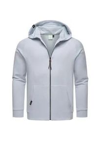 Kapuzensweatjacke Ragwear "Zenway", Herren, Gr. M (50), grau (hellgrau), Sweatware, Obermaterial: 70% Baumwolle, 30% Polyester, Basic, gerade h&uuml;ftbedeckend, hoch geschlossener Ausschnitt, &Auml;rmel ohne &Auml;rmelschlitz Rippb&uuml;ndchen, Sweatjacken, Herren Basic Sweatjacke mit Kapuze
