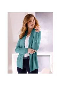 Strickjacke Classic Basics, Damen, Gr. 44, blau (ozean), 100% Polyacryl, unifarben, Strickjacken Strickjacke