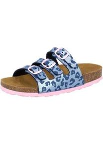 Pantolette Lico "Pantolette Bioline Kids", Kinder, Gr. 34, blau, Synthetik, Schuhe Pantolette