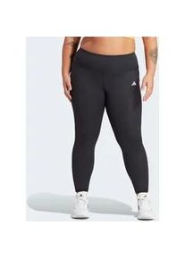 Trainingstights Adidas PERFORMANCE "OPT ST HR 1/1PS", Damen, Gr. 3X (54/56), N-Gr, schwarz, Obermaterial: 77% Polyester, 23% Elasthan, Hosen