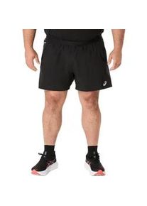 Laufshorts asics "ROAD 5IN SHORT", Herren, Gr. XL, N-Gr, grau (performance schwarz, graphite grau), Obermaterial: 100% Polyester, Hosen