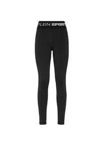 Leggings Plein Sport "Leggings", Damen, Gr. L, US-Gr&ouml;&szlig;en, schwarz (02, schwarz), Obermaterial: 90% Polyester, 10% Elasthan, Hosen Leggings