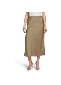 Maxirock Vera Mont "Damen wadenlang", Damen, Gr. 40, blau (turf), Satin, Obermaterial: 100% Polyester, gerade lang, R&ouml;cke Maxirock, Material