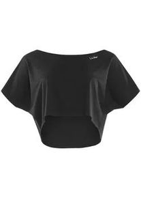 Oversize-Shirt WINSHAPE "DT104", Damen, Gr. M, schwarz, 80% Polyester, 20% Elasthan, U-Boot-Ausschnitt, Shirts Oversize Shirt T-Shirt, Functional
