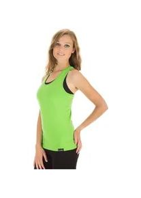Tanktop WINSHAPE "Cotton Tanktop WVR24", Damen, Gr. M, gr&uuml;n (apfelgr&uuml;n), 90% Baumwolle, 10% Elasthan, Rundhals, Tops Tanktop, mit Racerback