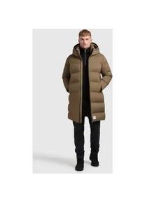 Steppmantel Khujo "CAIUS2", Herren, Gr. M, muscat, braun, 100% Nylon, unifarben, regular fit, eingesetzt elastischer Bund, M&auml;ntel Steppmantel