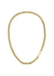 Panzerkette BOSS "KASSY", gelbgoldfarben, Halsketten, Damen, Edelstahl, L: 51 B: 10mm, Panzerkette, B:10mm