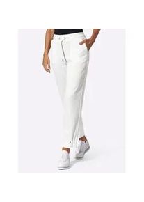 Webhose Classic Basics, Damen, Gr. 38, Normalgr&ouml;&szlig;en, wei&szlig;, 95% Polyester, 5% Elasthan, unifarben, Hosen
