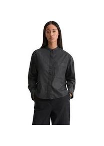 Marc O'Polo Langarmbluse MARC O'POLO "aus Bio-Baumwolle in Denim-Look", Damen, Gr. 46, dunkelblau, Obermaterial: 100% Baumwolle, unifarben, loose fit normal, Doppelmanschette, Blusen