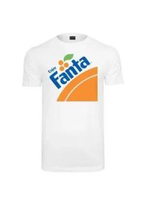 T-Shirt Merchcode "Merchcode Herren Fanta Logo Tee", Damen, Gr. M, wei&szlig;, 100% Baumwolle, unifarben, normal, Rundhals, Shirts T-Shirt