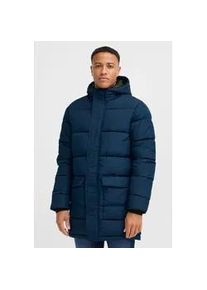 Langmantel Blend "BHZatimi", Herren, Gr. L, marineblaus, 100% Polyester, unifarben, Basic, regular fit normal, M&auml;ntel, W&auml;rmender Basic Wintermantel mit Taschen