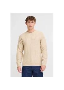 Strickpullover Blend "BHDexter", Herren, Gr. XL, grau (oyster gray), Grobstrick, 84% Polyester, 10% Wolle, 6% Nylon, unifarben, normal normal, Rundhals, Raglan&auml;rmel, Pullover Strickpullover, Klassischer Grobstrickpullover