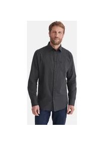 Langarmhemd Stooker Men "HUGH Hemd Langarm Regular Fit", Herren, Gr. XL, US-Gr&ouml;&szlig;en, anthra structure, Stoff, 60% Baumwolle, 40% Polyester, regular fit, Hemden, Langarm Hemd Regular Fit f&uuml;r Herren