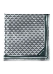 Prada T&uuml;cher & Schals - Geometric Silk Square Scarf With Bold Motifs And E - Gr. unisize - in Grau - f&uuml;r Damen