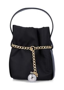 Prada Crossbody Bags - Re-Nylon Petit Sac With Gold Chain And Nappa Leath - Gr. unisize - in Schwarz - f&uuml;r Damen