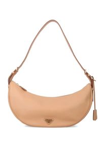 Prada Hobo Bags - Large Calf Leather Hobo Bag With Adjustable Strap - Gr. unisize - in Braun - f&uuml;r Damen