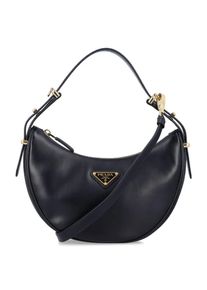 Prada Hobo Bags - Arqu&eacute; Small Leather Shoulder Bag - Gr. unisize - in Schwarz - f&uuml;r Damen