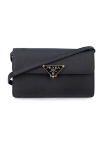 Prada Hobo Bags - Mini Saffiano Leather Bag - Gr. unisize - in Schwarz - f&uuml;r Damen