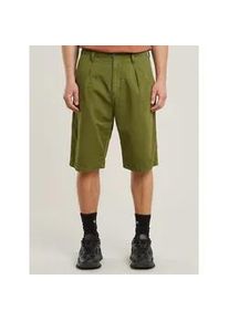 G-Star Raw Chinoshorts G-STAR "Pleated Chino Shorts", Herren, Gr. 33, mayfly gd, Obermaterial: 72% Baumwolle, 28% Leinen, Hosen Chinoshorts