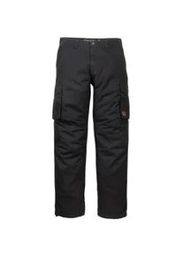 Cargohose HERO by John Medoox "GLENN Thermo Cargohose", Herren, Gr. 34, L&auml;nge 32, schwarz asphalt, Sweatware, 100% Baumwolle, gerade lang, Hosen Cargohose, Outdoorhose Casual Twill f&uuml;r Herren