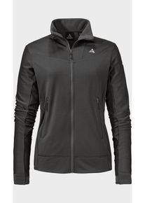 Sch&ouml;ffel Fleecejacke SCH&Ouml;FFEL "Fleece Jkt Style Blaueis WMS", Damen, Gr. 46, schwarz (9990, schwarz), Oberstoff: 94% Polyester, 6% Elasthan, regular fit, hoch geschlossener Ausschnitt, Jacken Fleecejacke