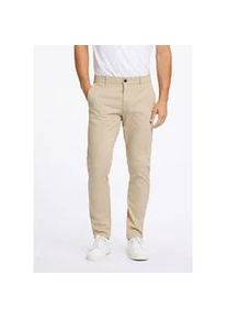 Chinos LINDBERGH "LINDBERGH Chino", Herren, Gr. 32, L&auml;nge 34, beige (sand), Obermaterial: 98% Baumwolle, 2% Elasthan, slim fit, Hosen