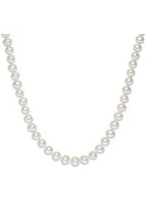 Lulu & Jane Perlenkette LULU & JANE "LJ293", wei&szlig;, Halsketten, Damen, 40,0cm, Silber 925 (Sterlingsilber), Perlenkette, Sterling Silber