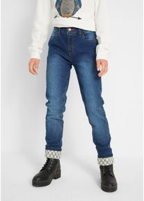 bonprix Thermojeans mit Flanellfutter, blau, Gr.158, Angesagte Thermo-Jeans mit cooler Waschung, 82% Baumwolle