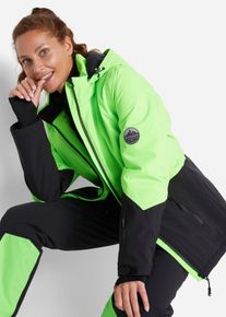 bonprix wasserdichte Ski Funktions-Jacke, gr&uuml;n, Gr.54, Figurbetonte Ski-Jacke mit Bel&uuml;ftungsschlitzen und Fleece-Futter am R&uuml;cken sowie in den Taschen, weit geschnitten