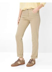 Brax Damen Five-Pocket-Hose Style CAROLA SANDSHELL, Beige, Gr. 38