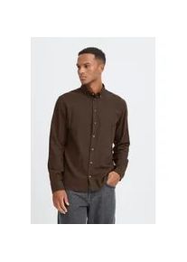 Langarmhemd Blend "BHBurley", Herren, Gr. XXL, US-Gr&ouml;&szlig;en, slate schwarz, Flanell, 100% Baumwolle, unifarben, regular fit, 2-Knopf-Manschette, Hemden, Stilvolles Langarmhemd