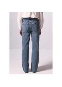 Comfort-fit-Jeans STREET ONE STUDIO, Damen, Gr. 28, L&auml;nge 30, blau (medium blau washed), Jeans, 99% Baumwolle, 1% Elasthan, unifarben, lang, Jeans, High Waist