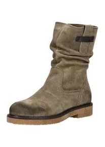 Stiefelette Tamaris "Tamaris Stiefelette Veloursleder", Damen, Gr. 40, sage, Veloursleder, Schuhe Stiefelette