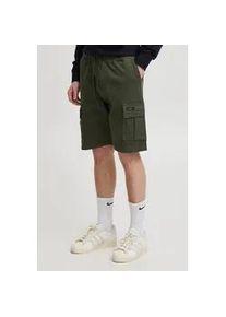 Cargoshorts Blend "BHSweatshorts", Herren, Gr. XXL, US-Gr&ouml;&szlig;en, forest night, Sweatware, 100% Baumwolle, unifarben, regular fit kurz, Hosen, Stilvolle Cargo Shorts mit Taschen