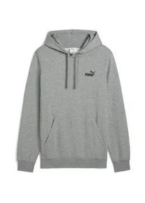 Hoodie Puma "Essentials Small No. 1 Logo Hoodie Herren", Herren, Gr. XS, grau (medium gray heather), Obermaterial: 68% Baumwolle, 32% Polyester; Kapuzenfutter: 100% Baumwolle; Rippe: 3% Elasthan, 97% Baumwolle, normal, Sweatshirts Hoodie