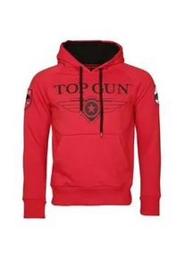 Kapuzenpullover Top Gun "Defender TG20191012", Herren, Gr. 54XL, rot, Obermaterial: 60% Baumwolle, 40% Polyester / Lining: 100% Baumwolle, Rundhals, Pullover Kapuzenpullover