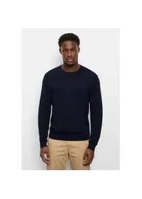 Strickpullover OLYMP "OLYMP Casual Strick", Herren, Gr. XL, marine, 100% Schurwolle, Pullover Strickpullover